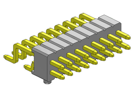 1.27mm Pin Connectors Dual Row universal 1*2 R/A PIN To 1*33PIN SQ0.40mm
