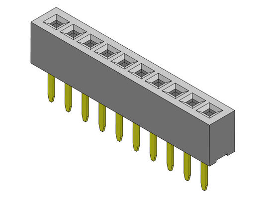 Tipo reto fileira fêmea do conector 1.00mm do encabeçamento da única - 1 *2 PIN To 1*40PIN H=2.10mm