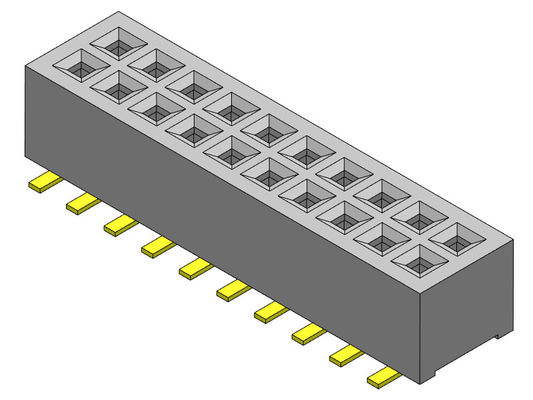 fileira dupla Pin Female Header Connector 2*3 PIN To 2*40PIN de 1.00mm