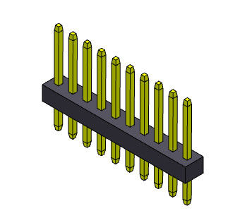 Tipo reto de 1*3 PIN To 1*40 PIN Single Row Header Connector 1.00mm