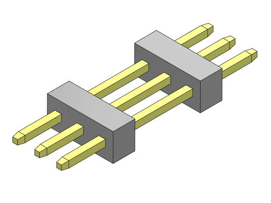 Pilha da fileira de Pin Header Connector 1.00mm tipo reto da única - 1 *3 PIN To 1*40PIN SQ0.30mm
