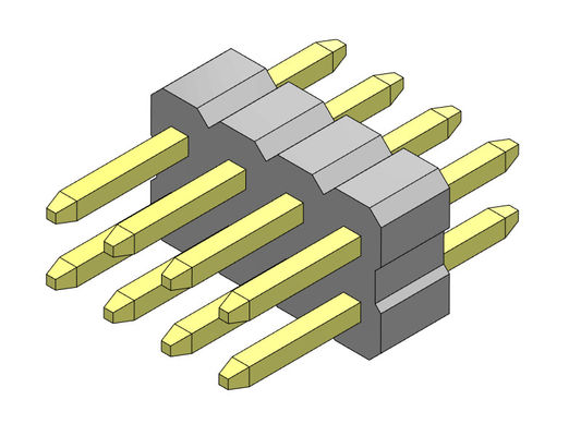 Tipo reto da fileira dupla de 2*3 PIN To 2*40 PIN Pin Female Header Connector 1.00mm