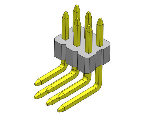 tipo R/A de Pin Header Connector Female da fileira dupla de 1.00mm - 2 *2 PIN To 2*40PIN