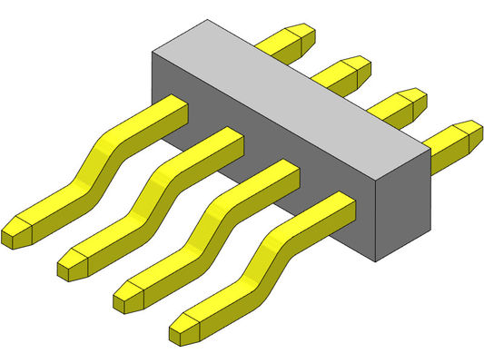 Tipo R/A de SMT da única fileira de Pin Header Connector 1.00mm - 1 *2 PIN To 1*40PIN H=1.00mm