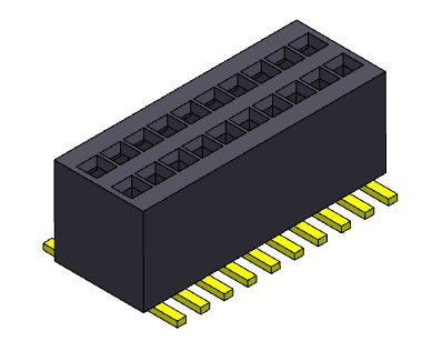 fêmea dupla de SMT da fileira de 0.80mm a Pin Header fêmea 2*3 PIN To 2*50PIN