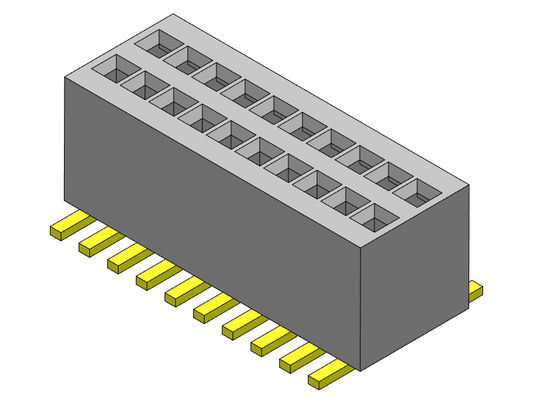 fêmea dupla de SMT da fileira de 0.80mm a Pin Header fêmea 2*3 PIN To 2*50PIN