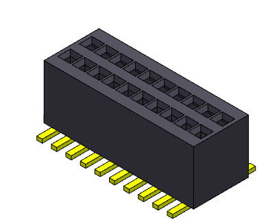 fêmea dupla de SMT da fileira de 0.80mm a Pin Header fêmea 2*3 PIN To 2*50PIN