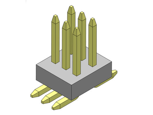 Fileira dupla do passo 0.8*1.2mm 2*3 PIN To 2*50 PIN Pin Female Header Connector 0.8mm