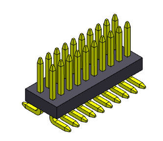 Fileira dupla do passo 0.8*1.2mm 2*3 PIN To 2*50 PIN Pin Female Header Connector 0.8mm