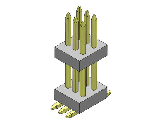 Pilha dupla SMT reto da fileira de 2*3 PIN To 2*50 PIN Pin Header Connectors 0.80mm