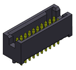 conector 1.0AMP do encabeçamento da caixa de 1.27mm para o computador Mainboard