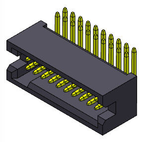 Tipo R/A do mergulho da fileira dupla do conector 1.27mm do encabeçamento da caixa da eletrônica