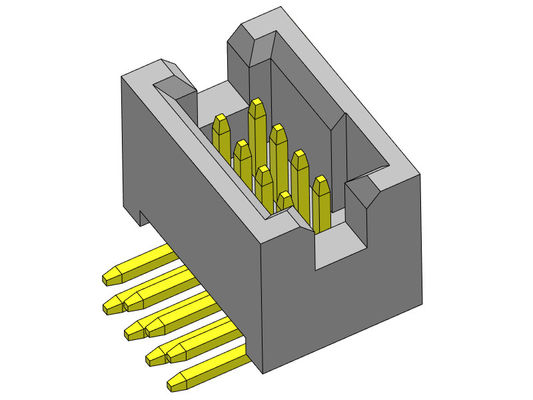 Tipo R/A do mergulho da fileira dupla do conector 1.27mm do encabeçamento da caixa da eletrônica