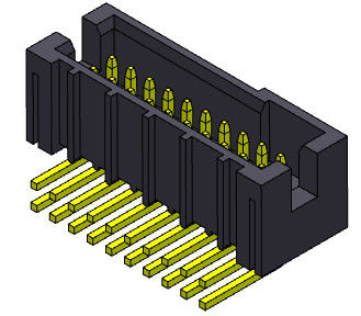 tipo R/A 1.0AMP do mergulho da fileira dupla do conector do encabeçamento da caixa de 1.27mm