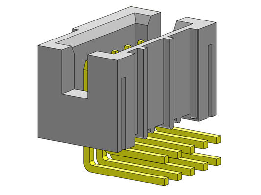 tipo R/A 1.0AMP do mergulho da fileira dupla do conector do encabeçamento da caixa de 1.27mm