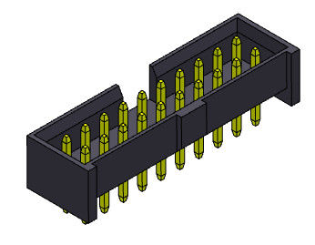 tipo reto H=4.80mm do mergulho da fileira dupla do conector do encabeçamento da caixa do passo de 2mm