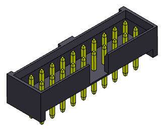 tipo reto H=4.80mm do mergulho da fileira dupla do conector do encabeçamento da caixa do passo de 2mm