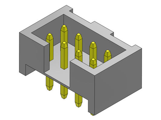 tipo reto H=4.80mm do mergulho da fileira dupla do conector do encabeçamento da caixa do passo de 2mm