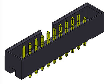 tipo reto H=5.60mm do mergulho da fileira dupla do encabeçamento 2mm da caixa de 500V AC/DC