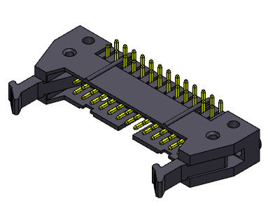 tipo duplo Nylon9T 10-68Pin do ângulo direito da fileira do encabeçamento do ejetor de 2.00mm