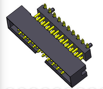 conector elevado 2*4-2*25 Pin Nylon 6T 2AMP do encabeçamento da caixa do mergulho de 2.00mm SMT