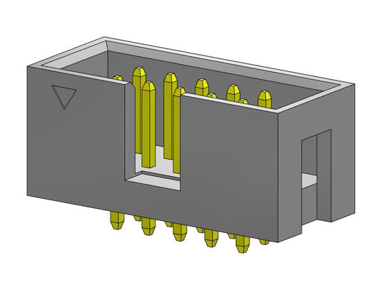 Encabeçamento reto 2*3-2*32Pin 600V AC/DC da caixa do mergulho 2.54mm da fileira dupla