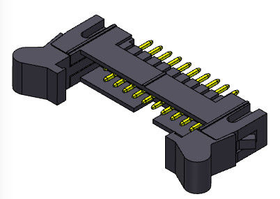 Tipo reto encabeçamento 2.54mm 2*4-2*32Pin 3AMP do mergulho do ejetor do conector do encabeçamento da caixa de Nylon9T