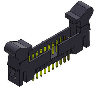 Tipo reto encabeçamento 2.54mm 2*4-2*32Pin 3AMP do mergulho do ejetor do conector do encabeçamento da caixa de Nylon9T