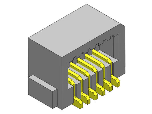 Placa lateral de SMT da entrada para embarcar o passo 0.80mm 10-60Pin UL94V0 PA69T do conector