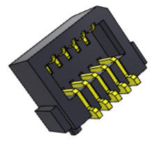 Placa lateral de SMT da entrada para embarcar o passo 0.80mm 10-60Pin UL94V0 PA69T do conector