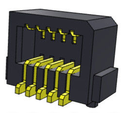 Placa lateral de SMT da entrada para embarcar o passo 0.80mm 10-60Pin UL94V0 PA69T do conector
