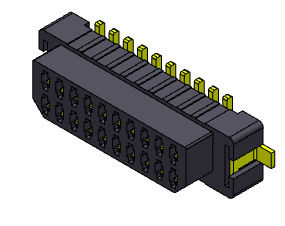 06-30 placa do Pin SMT para embarcar o passo 1.00mm UL94V0 LCP do conector