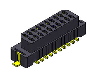 06-30 placa do Pin SMT para embarcar o passo 1.00mm UL94V0 LCP do conector