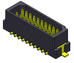 Placa do passo 1.00mm SMT para embarcar o conector de alimentação de superfície masculino da montagem do conector