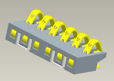 Tipo conector do passo 1.6mm Smt para para conectar baterias destacáveis com os Pegs