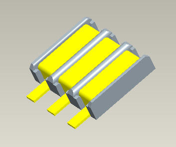tipo de SMT do conector de bateria 60V de 2.5mm com espaçar os tamanhos 1,2 6.5mm