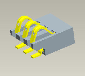 Certificado do ALCANCE do GV do Pin de Pin Connector 2-6 da bateria do passo 1.27mm