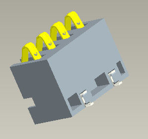 O conector de bateria SMT do passo 2.5mm datilografa H=6.7mm 4 Pin With Pegs