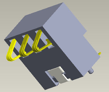 Bateria 4 Pin Connector H=5.4-7.0mm do conector de bateria do passo 2.5mm