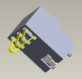 Bateria 4 Pin Connector H=5.4-7.0mm do conector de bateria do passo 2.5mm