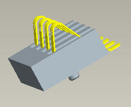Tipo de Pin Connector SMT da bateria 4 do conector H 3.0mm do carregador de bateria do passo 2.5mm