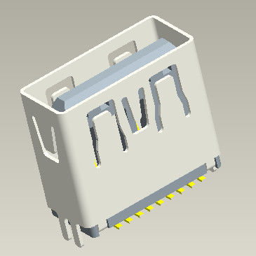 1.0Amp Usb de alta velocidade 3,0 um tipo do vertical 180° SMT do conector 11.5mm