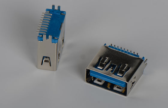 1.0Amp Usb de alta velocidade 3,0 um tipo do vertical 180° SMT do conector 11.5mm