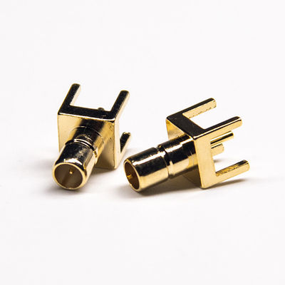 Conector do RF SMB do chapeamento de ouro de 4 furos para a montagem L 11.5MM do PWB