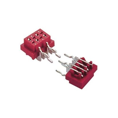 Tipo ângulo direito fêmea do mergulho do receptáculo do PWB do conector 1.27mm*1.5mm