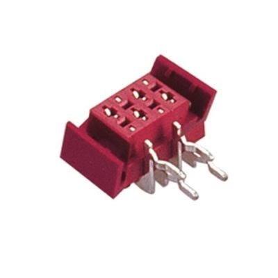 Tipo ângulo direito fêmea do mergulho do receptáculo do PWB do conector 1.27mm*1.5mm