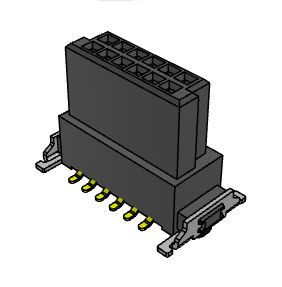 placa de 1.27mm para embarcar o tipo de flutuação vertical 180 de SMT dos conectores