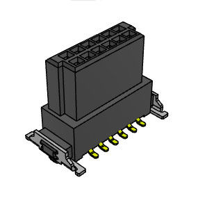 placa de 1.27mm para embarcar o tipo de flutuação vertical 180 de SMT dos conectores