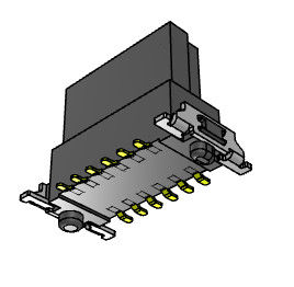 placa de 1.27mm para embarcar o tipo de flutuação vertical 180 de SMT dos conectores